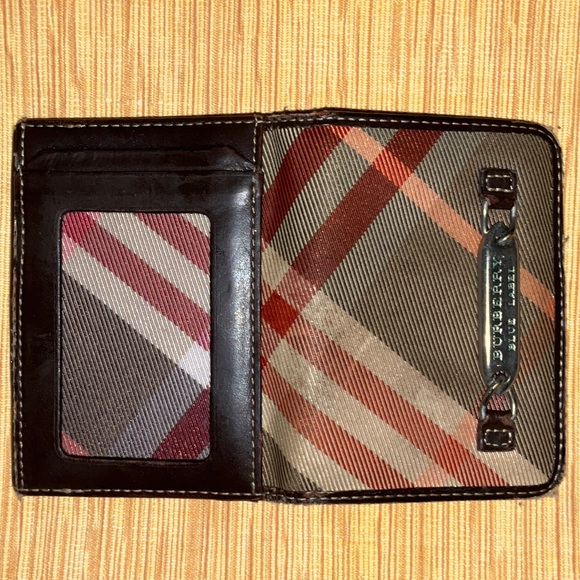 Burberry Blue label Striped Card Holder in Black and Red GUC - Picture 8 of 10